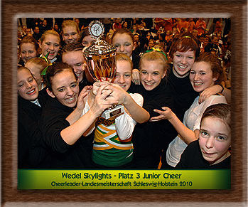 Das Meisterschaftsteam 2010 der Wedel Skylights