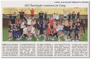 Pressebericht zu den Cheerleading-Camps Wedel 2011