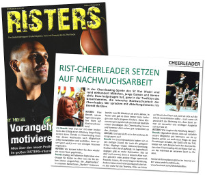 Cheerleading im SC Rist Wedel / Artikel im Risters-Magazin der Saison 2014-2015