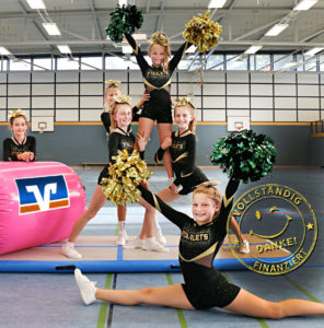 Die WSC Cheerleader freuen sich über neue Air Rolls für ihre Teams