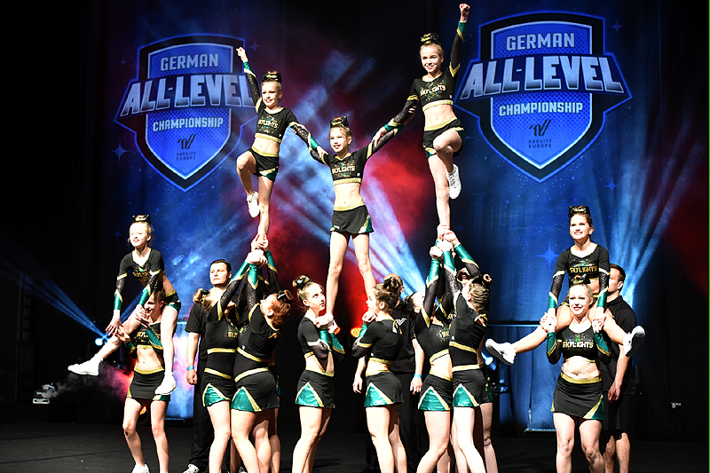 WSC Skylights Sensation, Platz 4 Junior Allgirl Cheer Level 3 bei der GALC Nord 2018